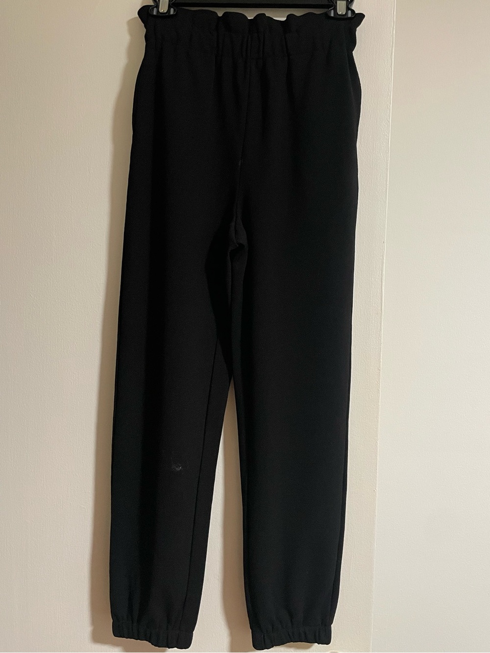Bar III Black Elastic Waist Pants